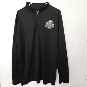 2009 SEC Championship Dr Pepper Mens 1/4 Zip Pullover Size Large Black